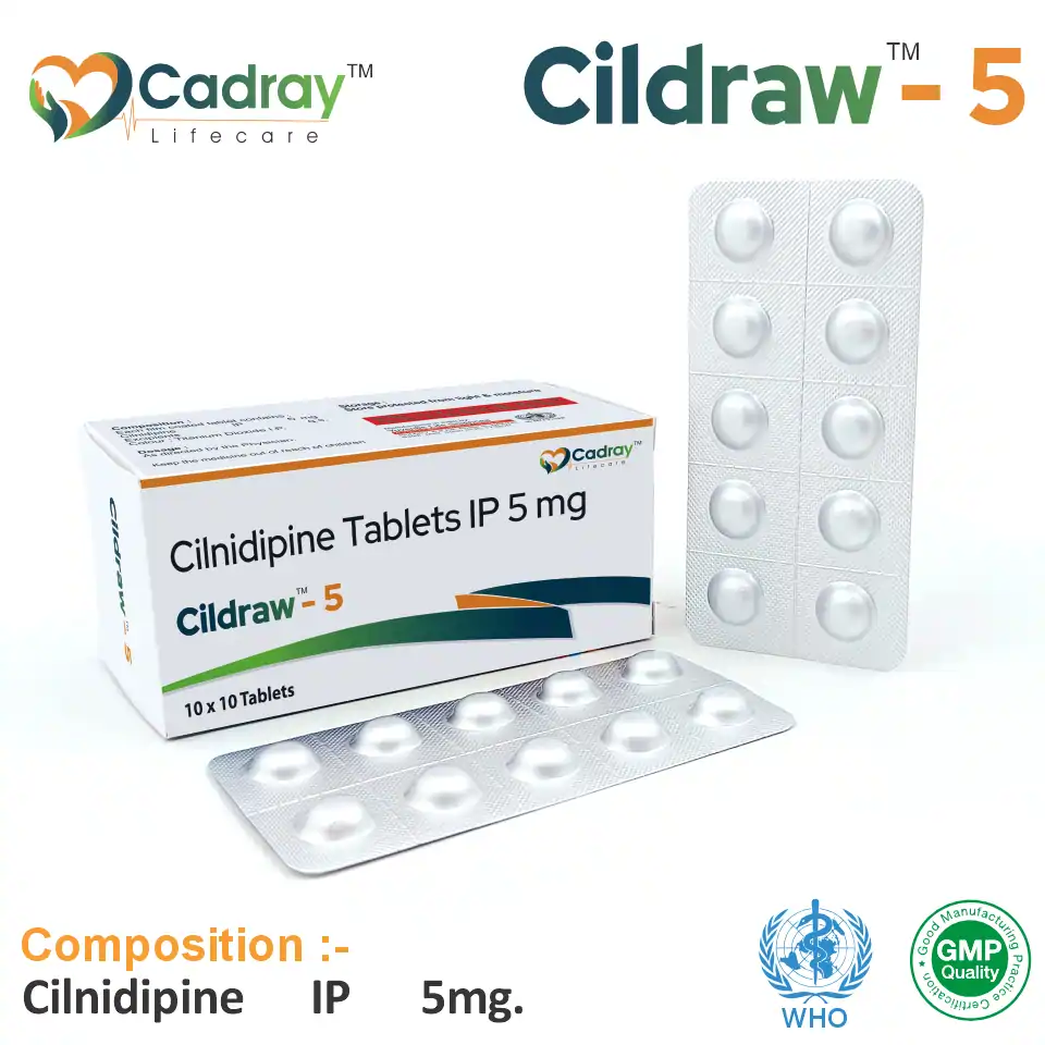 Cilnidipine 5 mg Tablet in PCD Pharma Franchise